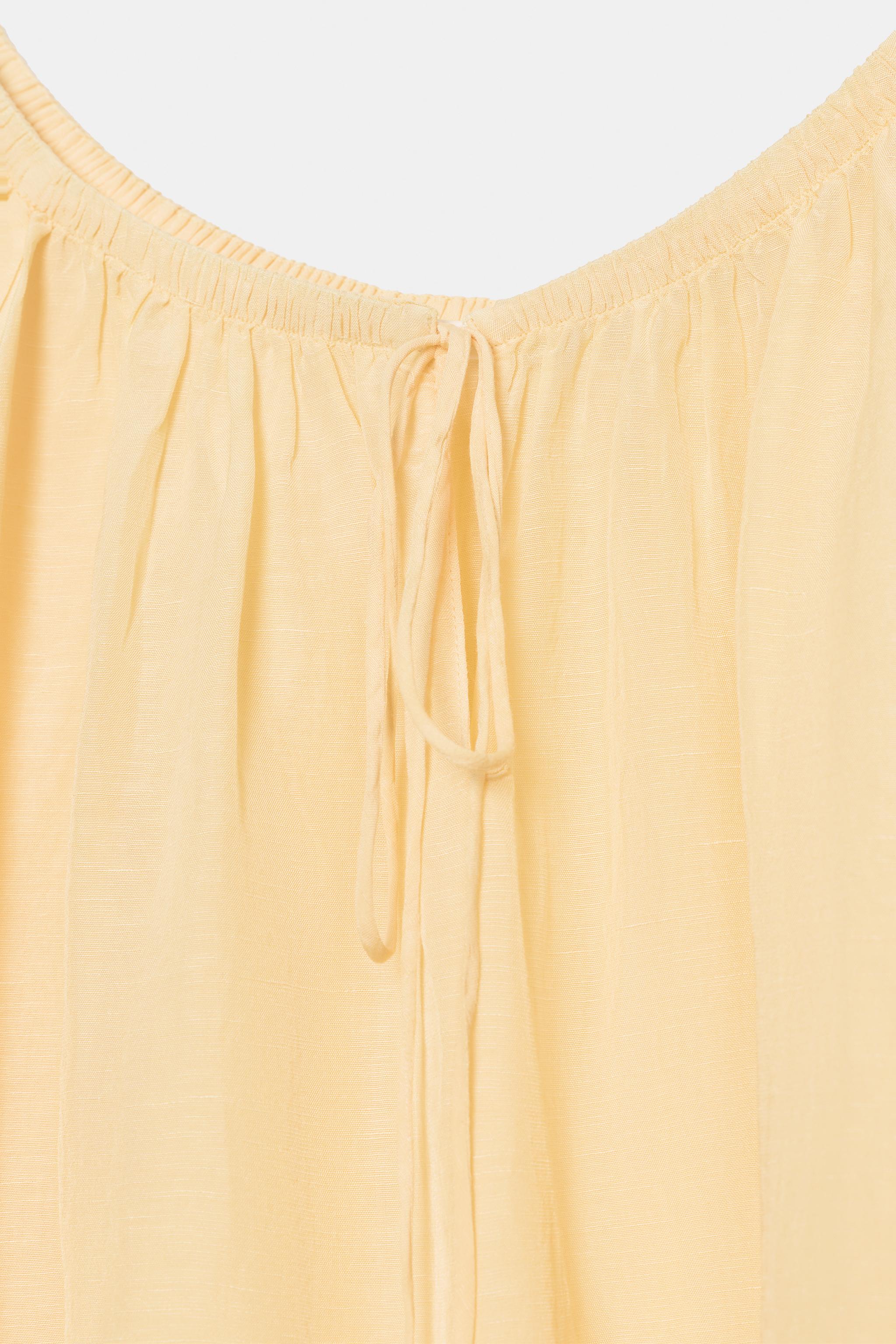 LINEN BLEND BLOUSE ZW COLLECTION